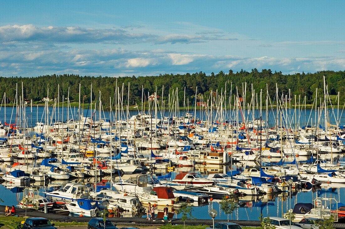 Lake Malaren marina, Sundbyholm Manor, Eskilstuna, Sweden