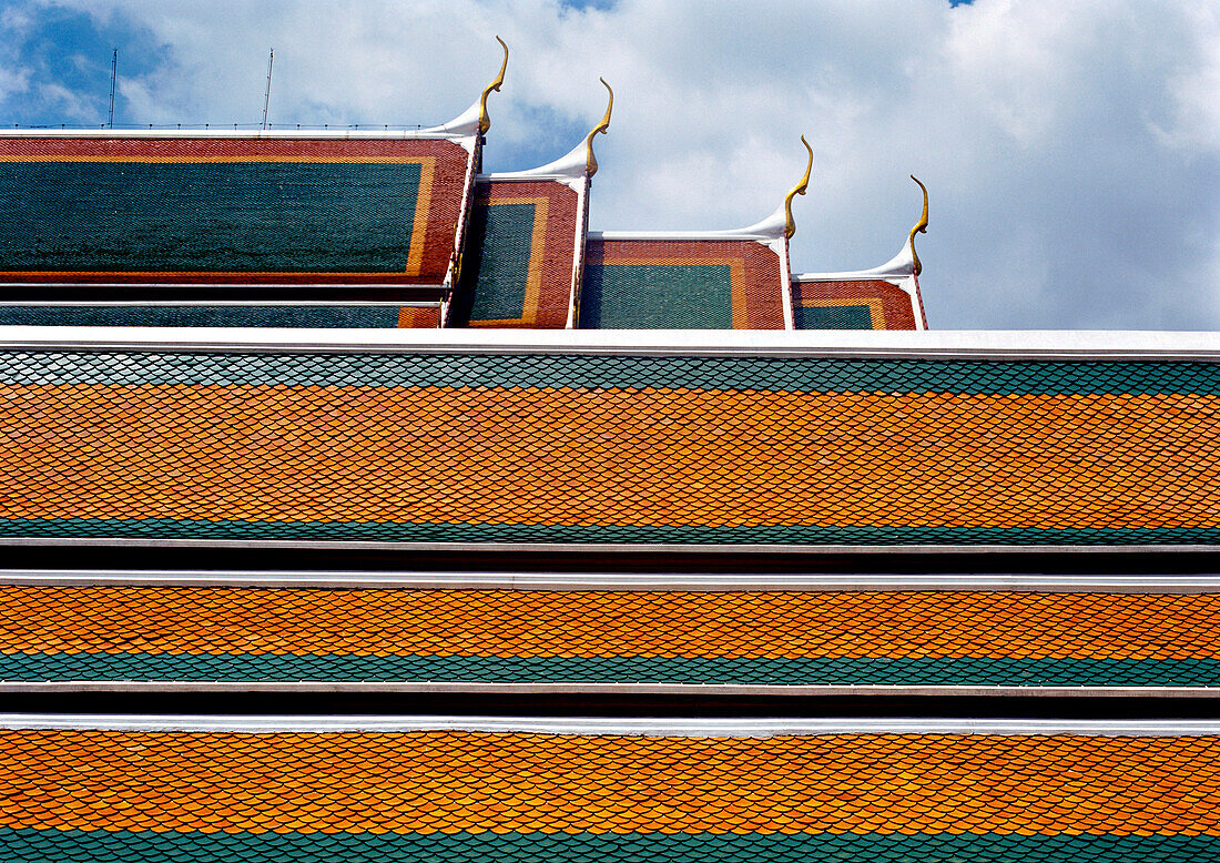 Exterior of the Wat Suthat, Temple of the Golden Buddha, Bangkok, Thailand