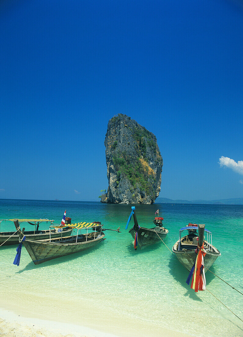 Traditional boats, Andaman Coast, Thailand