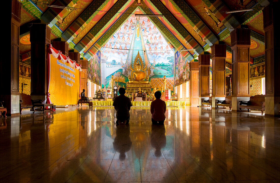 Main prayer hall of Wat Sri Pra Du, Ubon Ratchathani, Isan, Thailand
