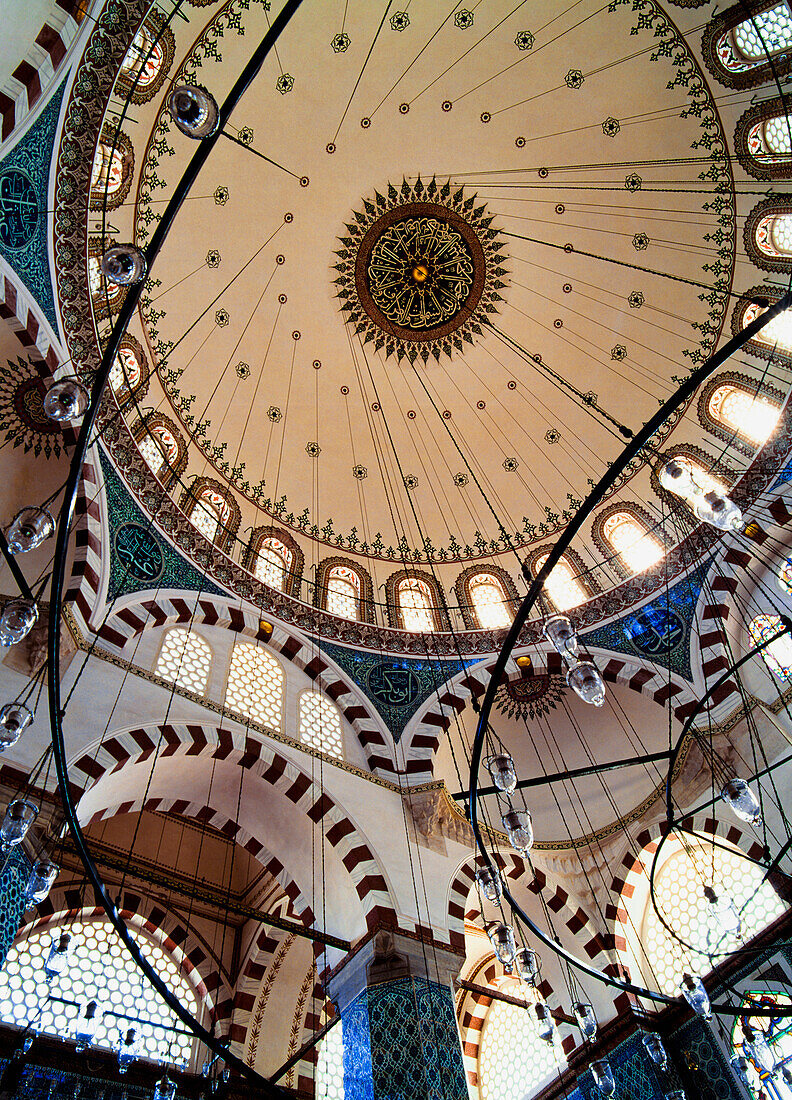 Domed roof of Rustem Pasa Mosque, Istanbul, Turkey