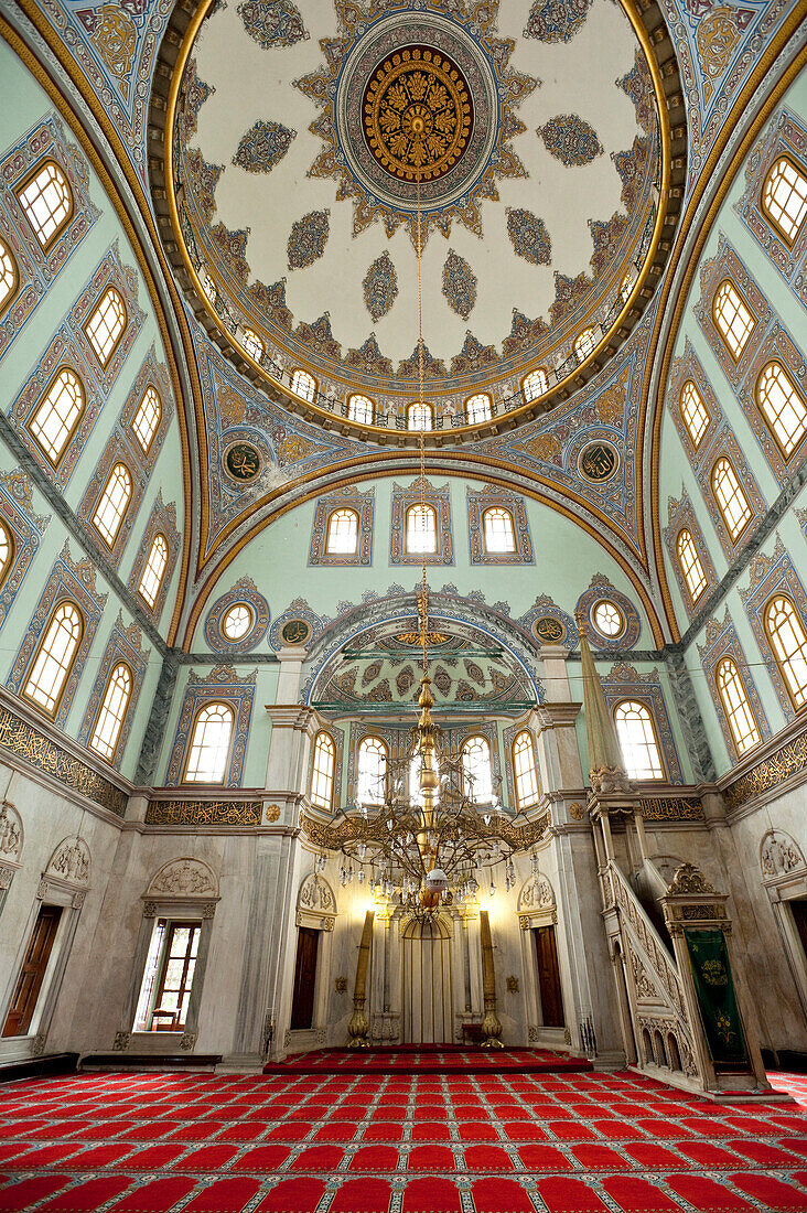 Interior of the Nusretiye Mosque, Istanbul, Turkey.