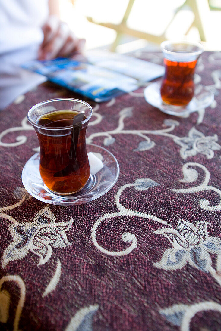 Cafe at Fethiye bus station, Turkey