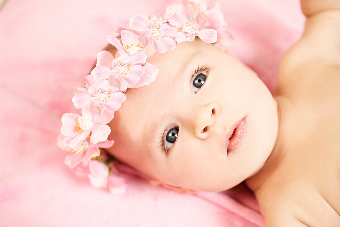 Portrait of a baby girl