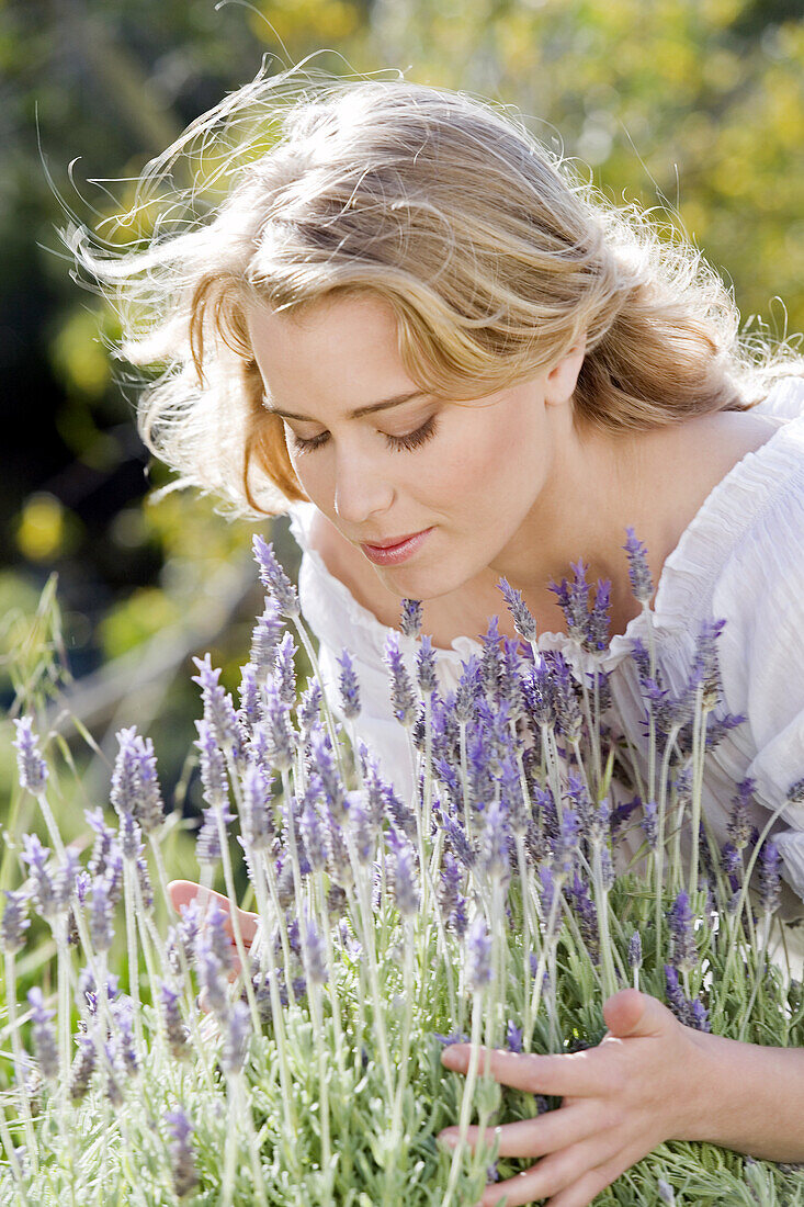 Young woman in a garden