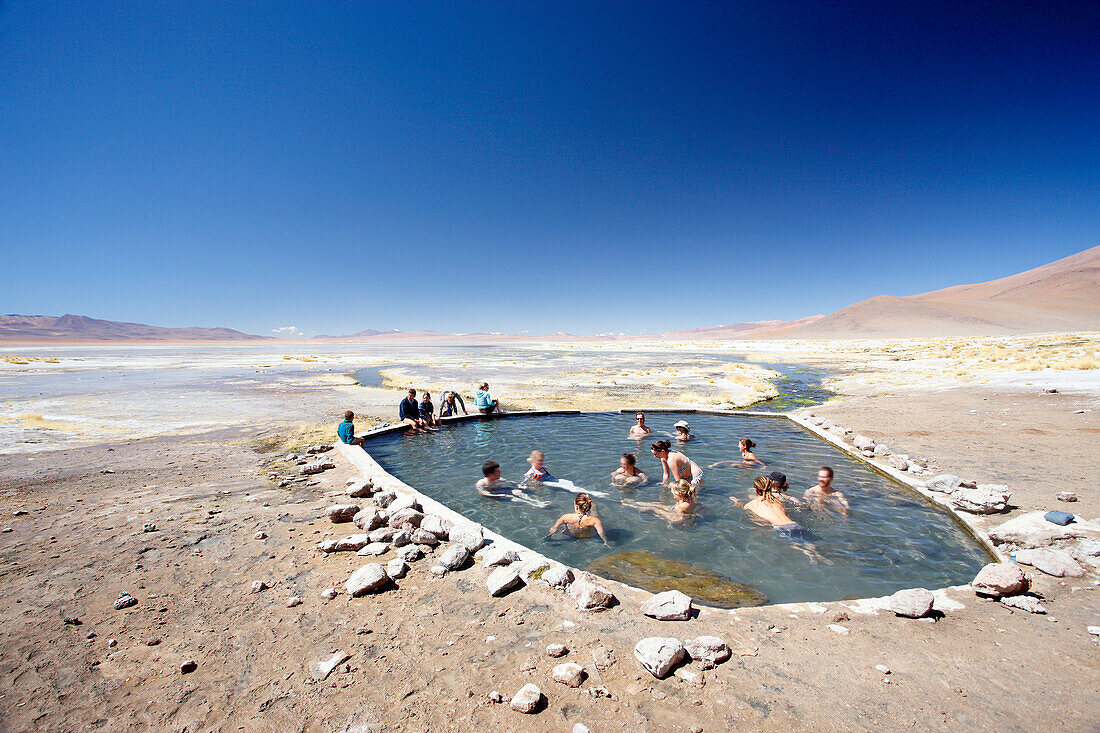Bolivia, altiplano, hot springs