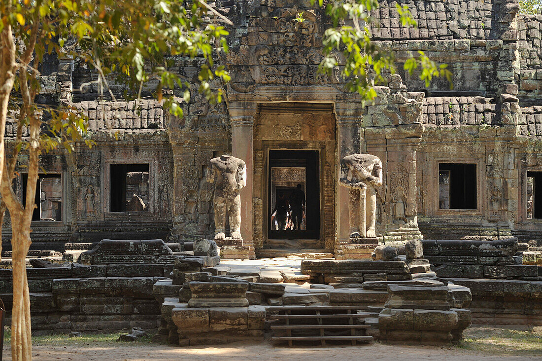 Eingangspavillon, Preah Khan, Angkor, Kambodscha, Asien