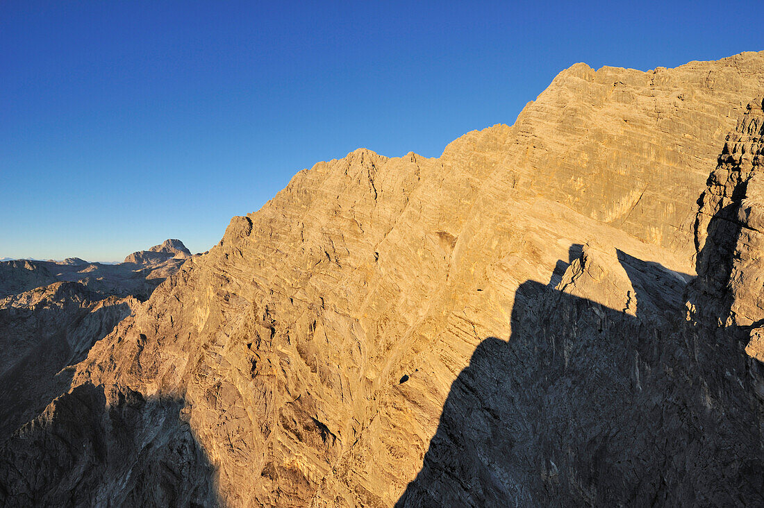 Watzmann Eastface seen from Third Watzmannkind, Watzmann, Berchtesgaden National Park, Berchtesgaden Alps, Upper Bavaria, Bavaria, Germany