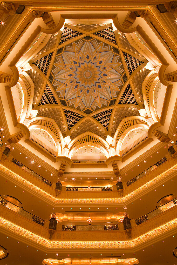 Atrium of Emirates Palace hotel, Abu Dhabi, Abu Dhabi, United Arab Emirates