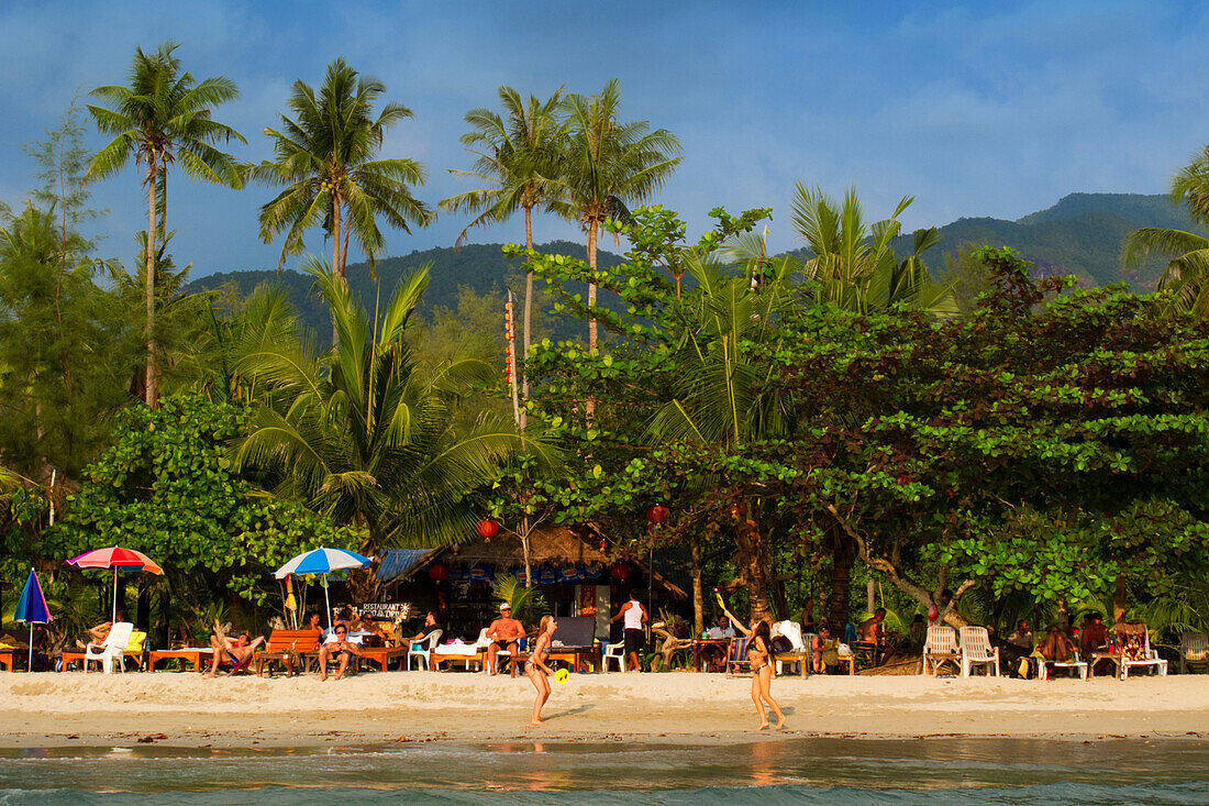 People at Klong Prao beach, Koh Chang, Thailand, Asia