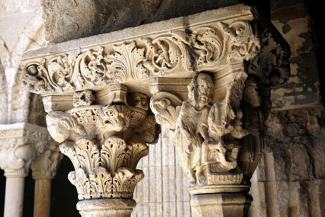 France, Provence Alpes Cote D'Azur, Bouches du Rhône (13), Arles, Saint Trophime church, the cloister (Unesco world Heritage)