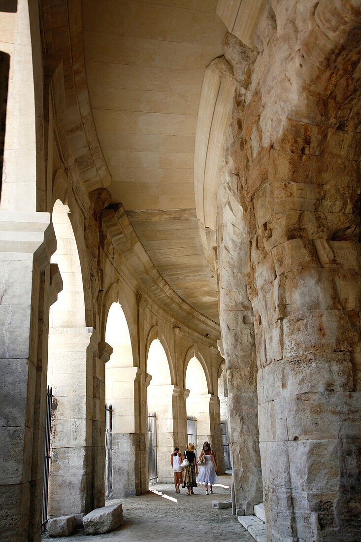 France, Provence Alpes Cote D'Azur, Bouches du Rhône (13), Arles, arena or amphitheatre (Unesco world heritage)