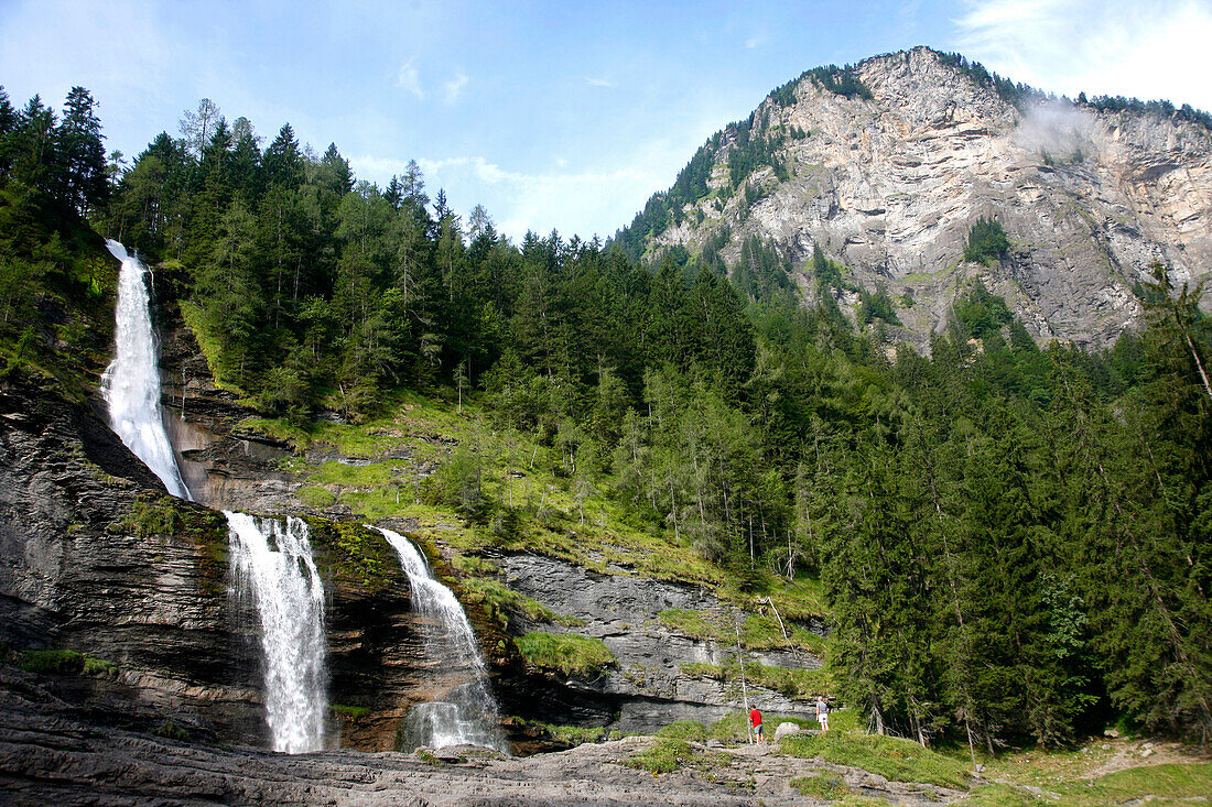 France, Rhone-Alpes, Haute Savoie (74), Sixt-fer-a-Cheval, Rouget waterfall