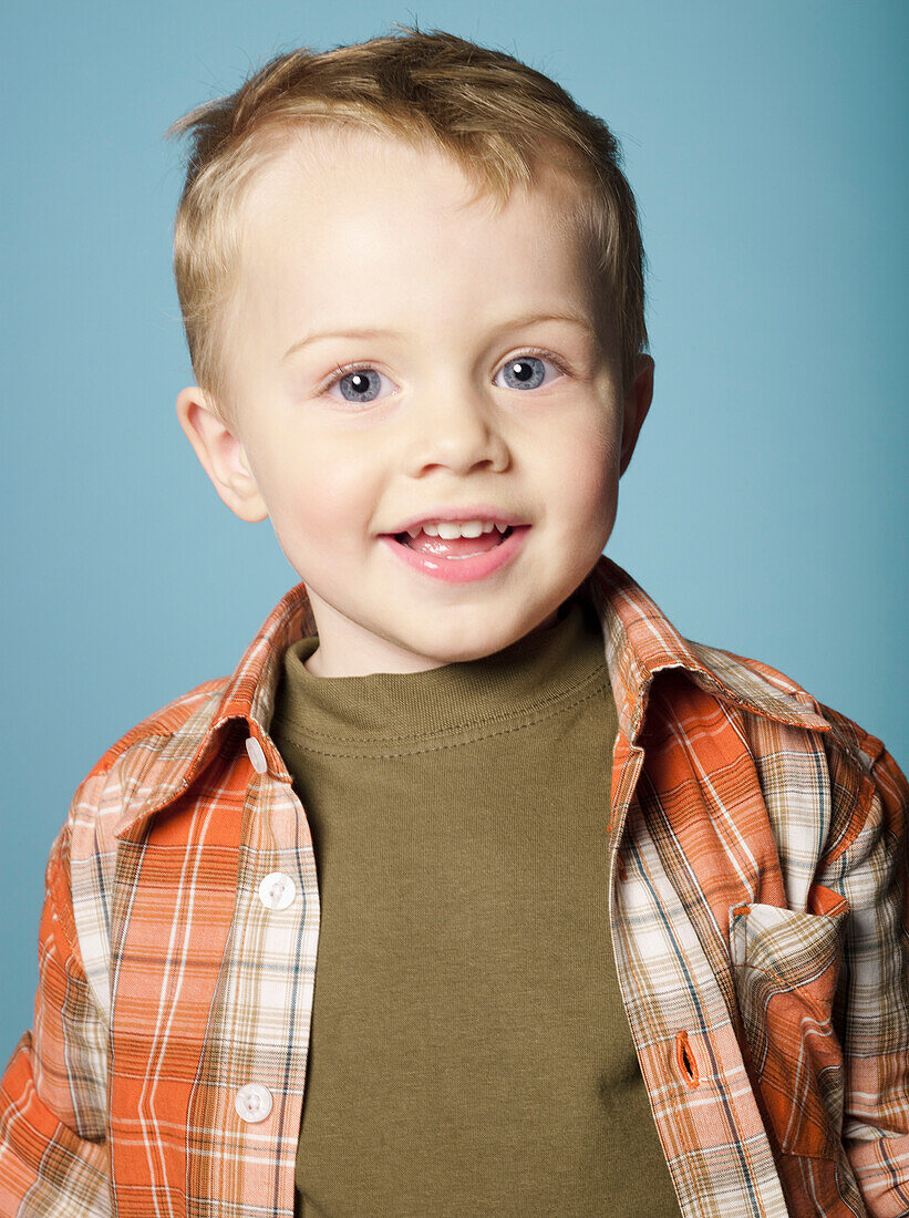 Portrait of little boy smiling