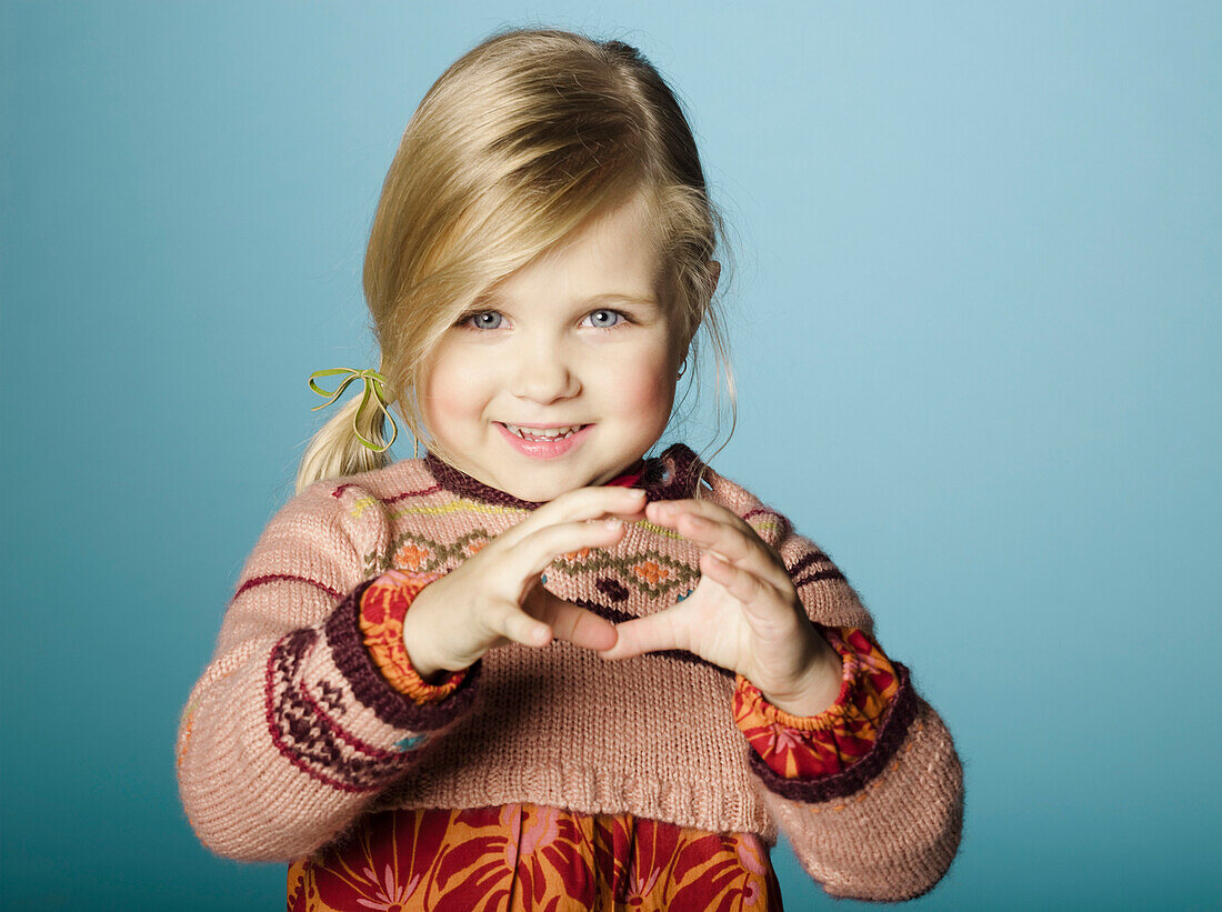 Portrait of smiling little girl