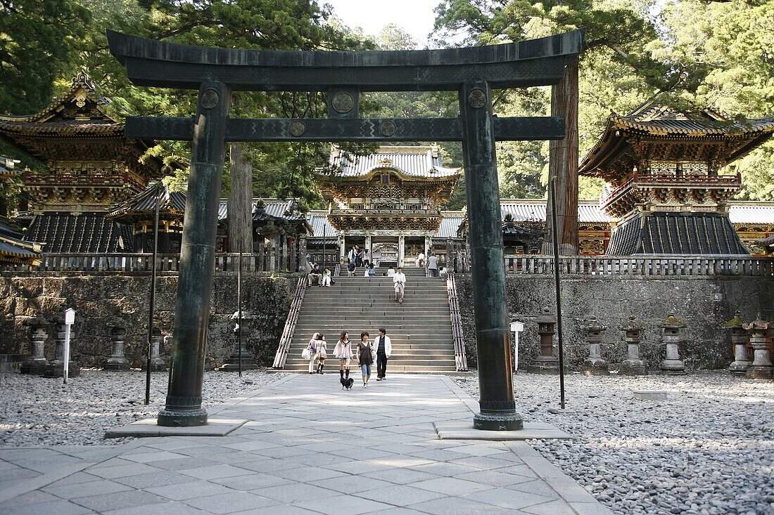 JAPON, NIKKO, Torii gate at  Toshogu shrine