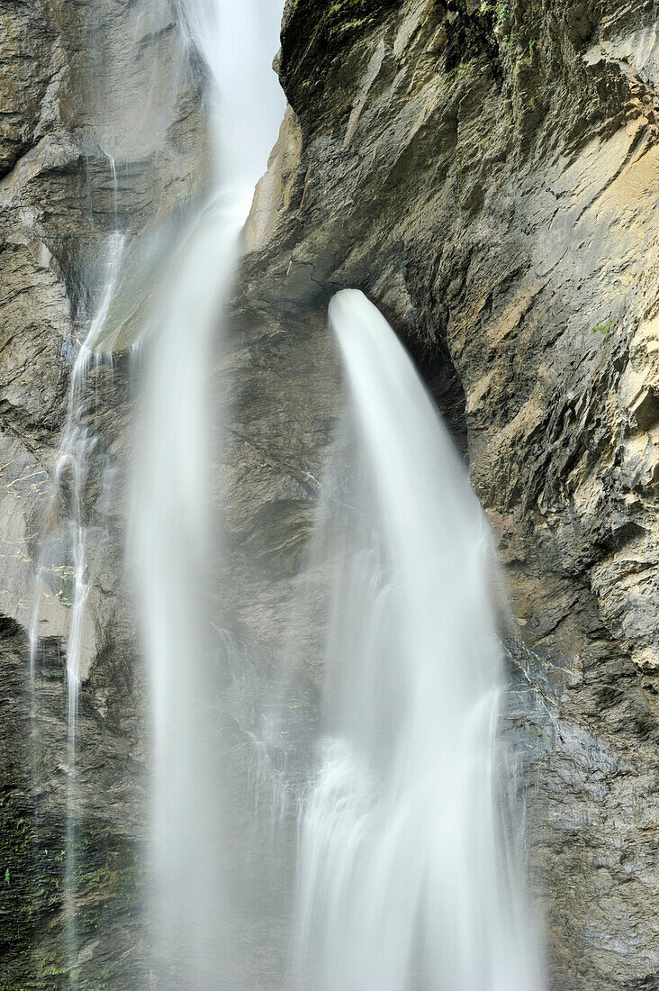Reichenbachfall, UNESCO Weltnaturerbe Schweizer Alpen Jungfrau-Aletsch, Kanton Bern, Schweiz