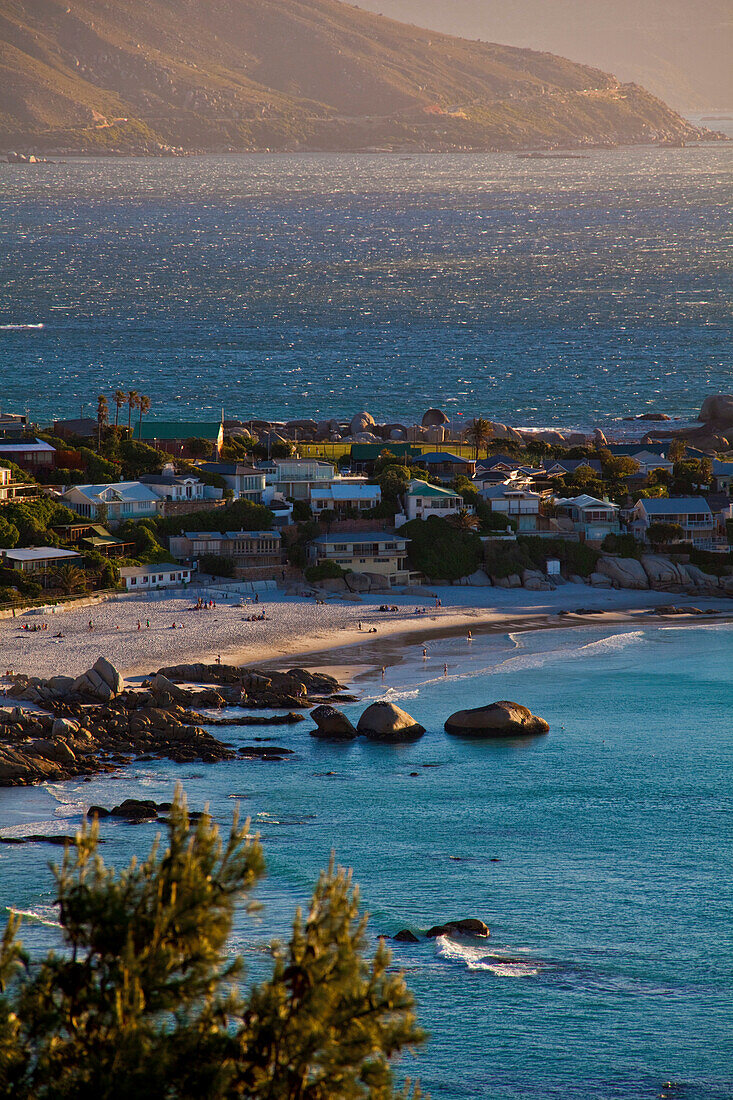 Abendstimmung am Clifton Beach, Kapstadt, Westkap, Südafrika, RSA, Afrika