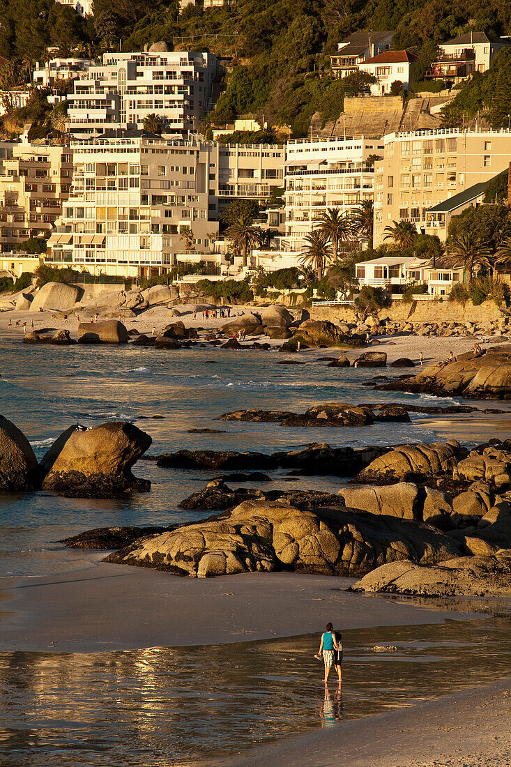 Clifton Beach at sunset, Cape Town, Western Cape, South Africa