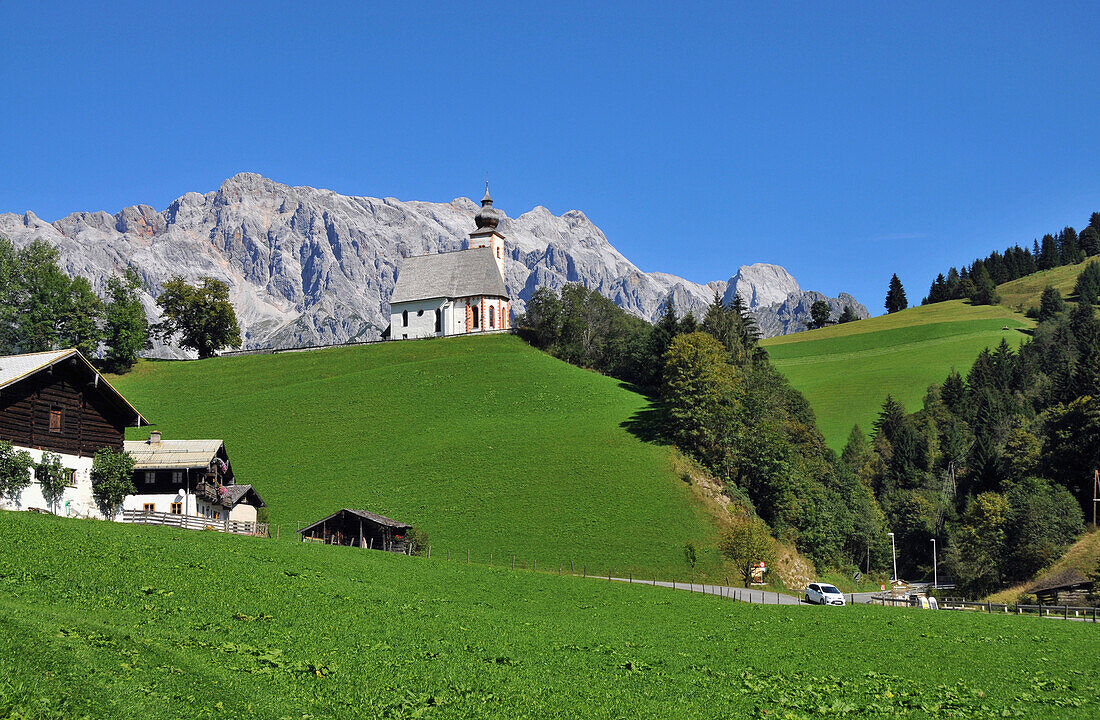 Landscape near Dienten at Hochkoenig, Pinzgau, Salzburg-land, Austria
