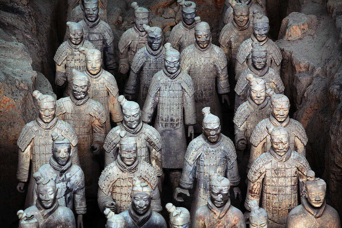 Army of Terracotta Warriors in Xi'an, Shaanxi, China