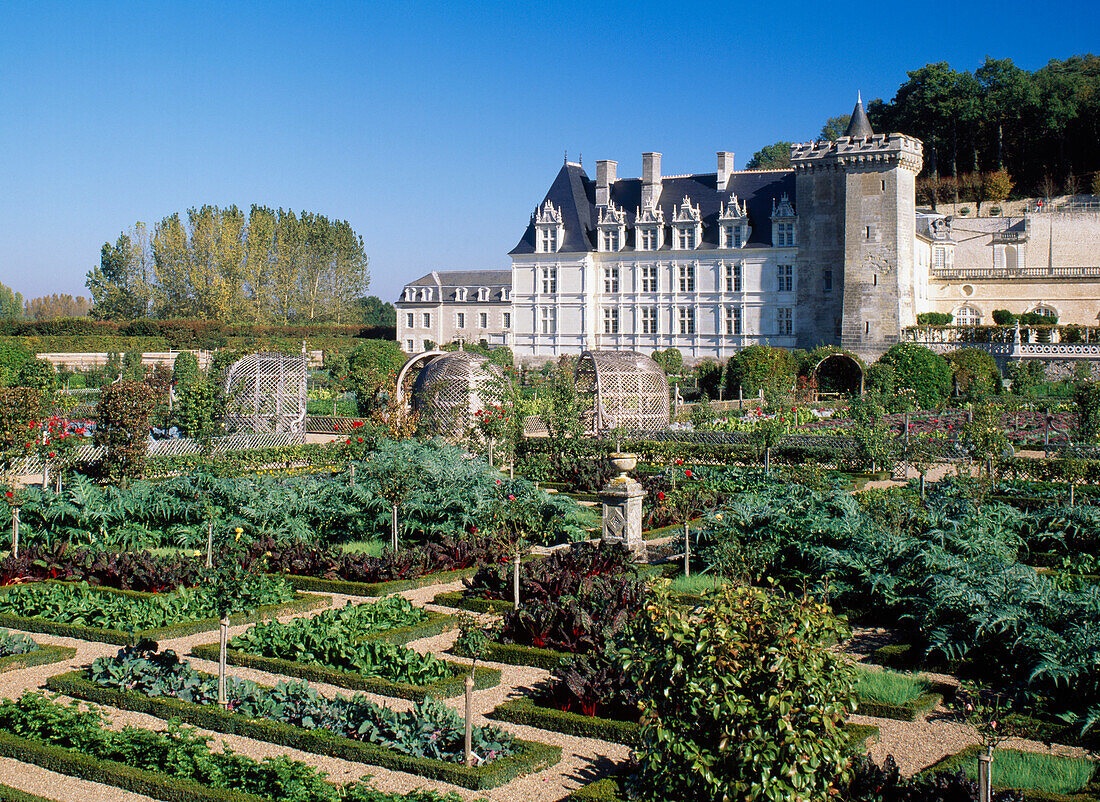 Chateau de Villandry, Touraine Centre, France