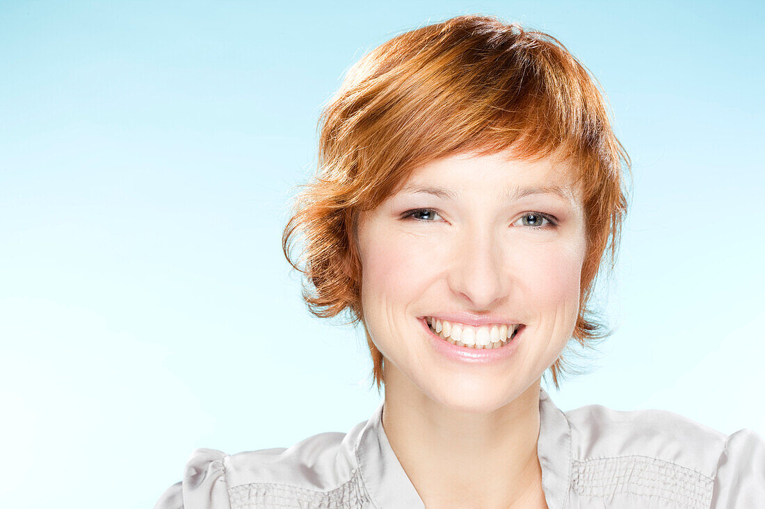 Portrait of young smiling woman