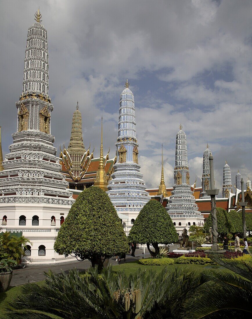 Thailand, Bangkok, Wat Phra Kaew, Emerald Buddha Temple