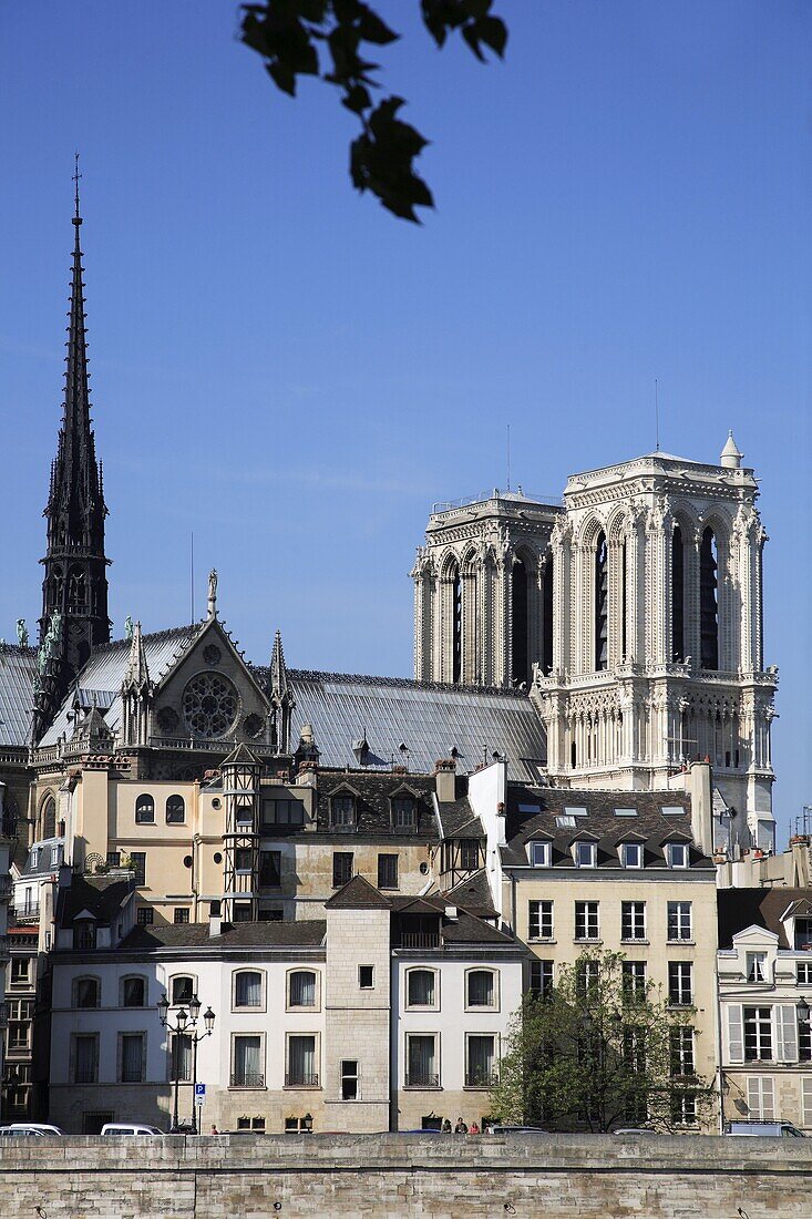 France, Paris, Ile de la Cité, Notre Dame Cathedral