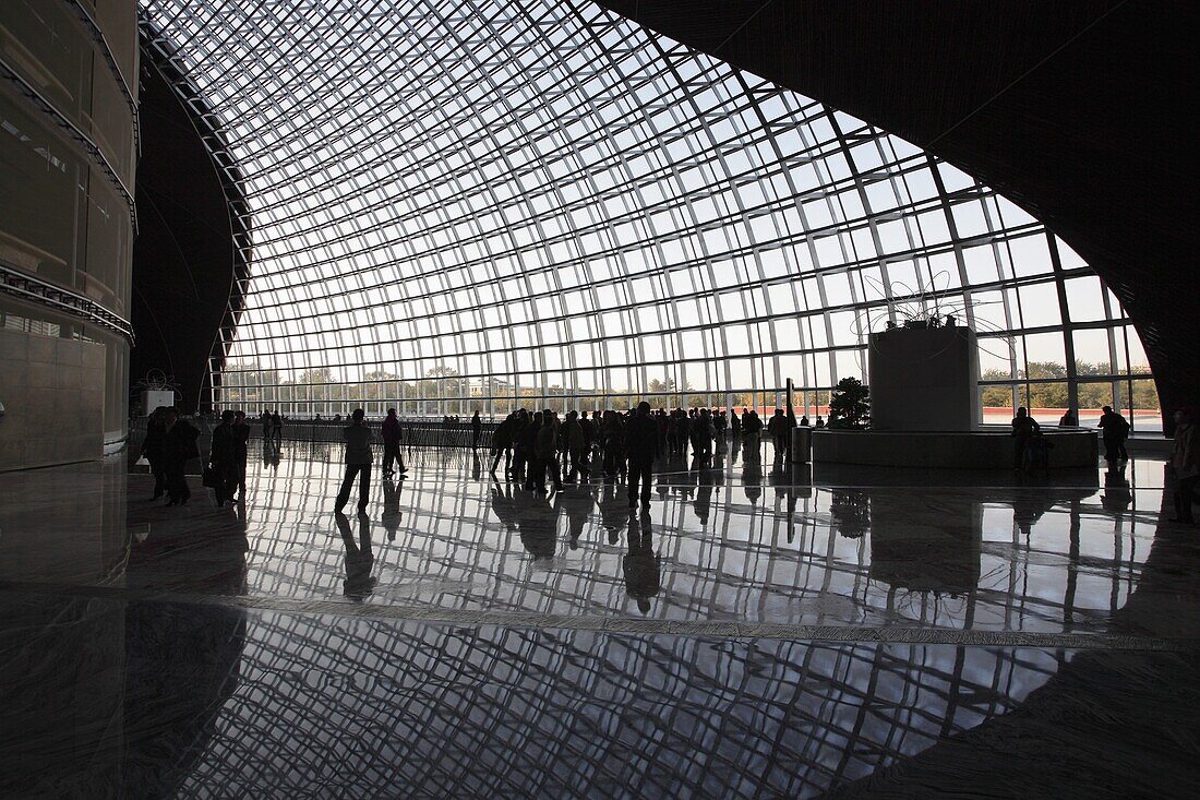 China, Beijing, National Grand Theatre, interior, Paul Andreu architect