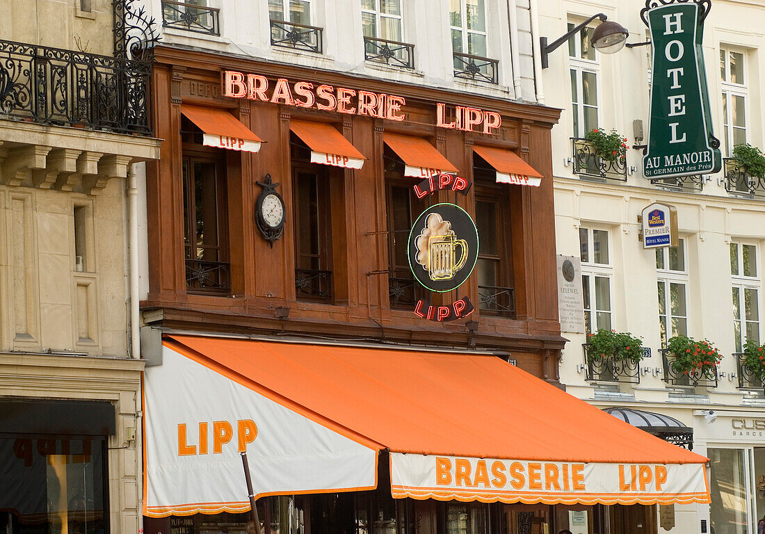 France, Paris, St Germain des Prés, brasserie Lipp