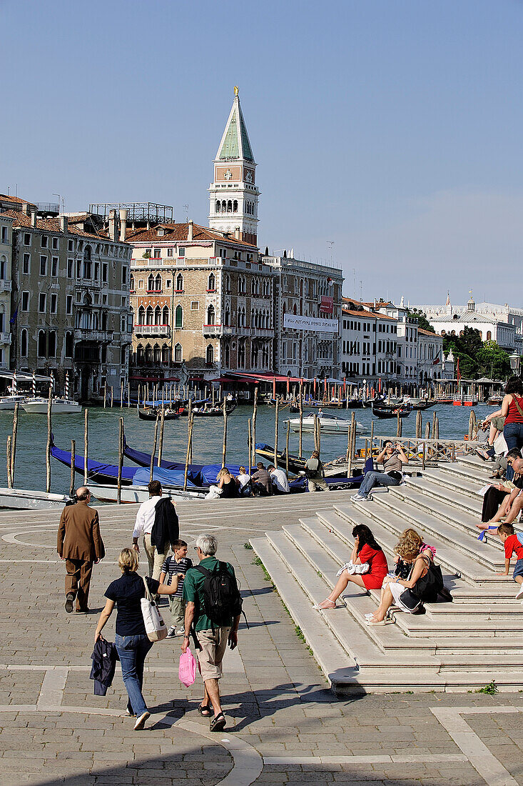 Italy, Veneto, Venice, Grand Canal, Santa Maria della Salute square