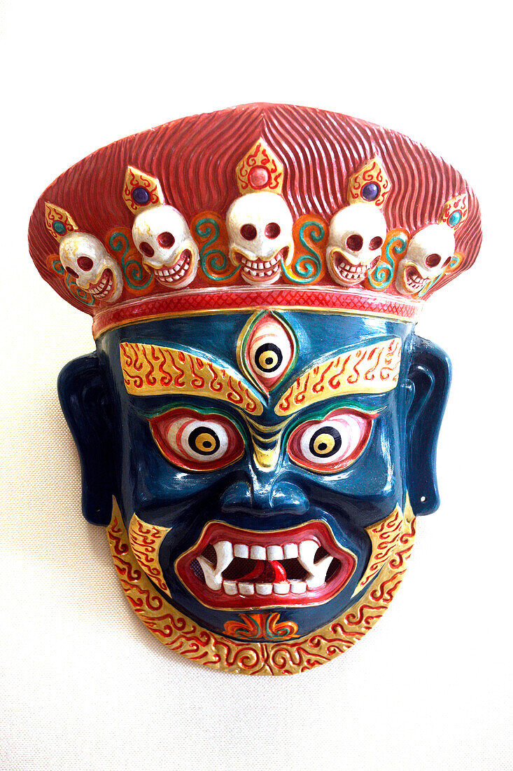 China, Yunnan province, Kunming, museum, tibetan mask