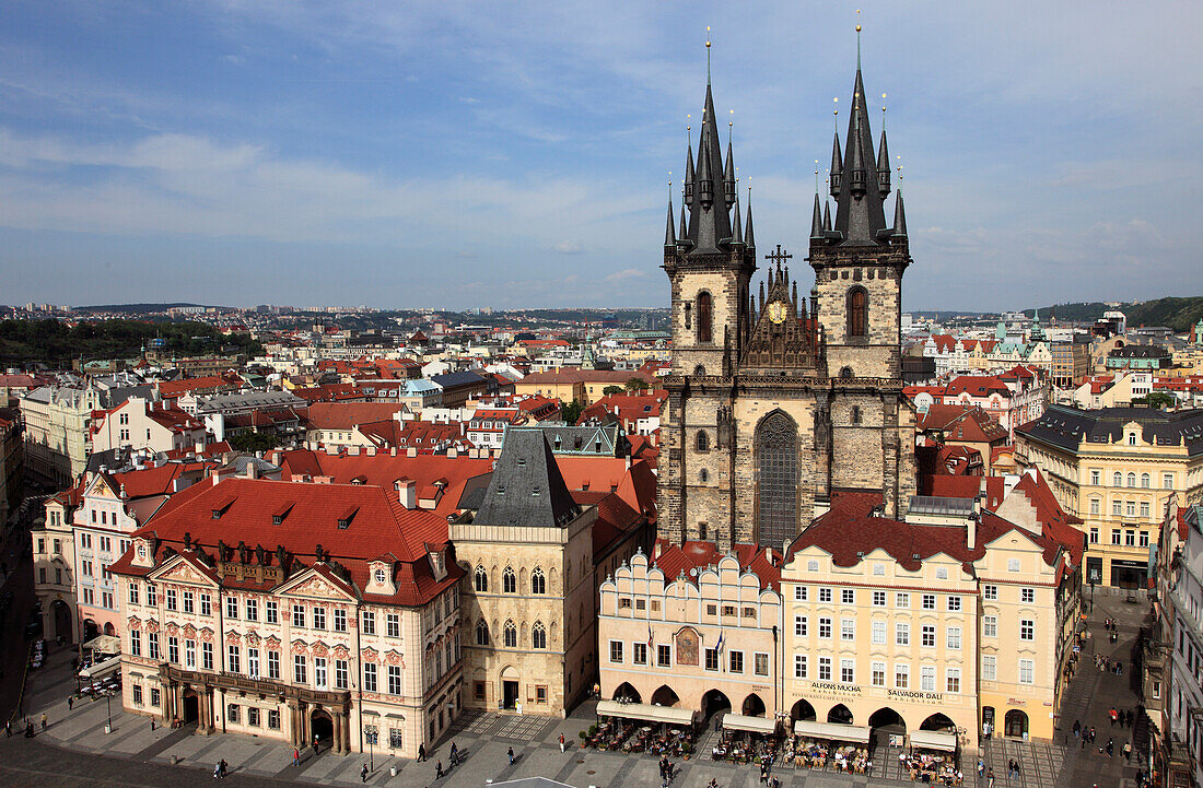 Czech Republic, Prague, Old Town Square, Tyn Church