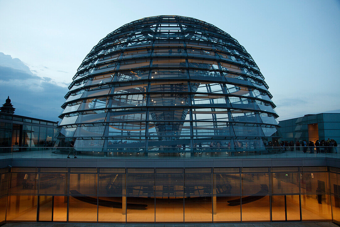 Germany, Berlin, Reichstag, glass dome, cupola, Norman Foster architect