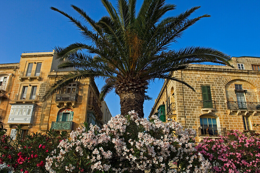Buildings in Valletta, Malta