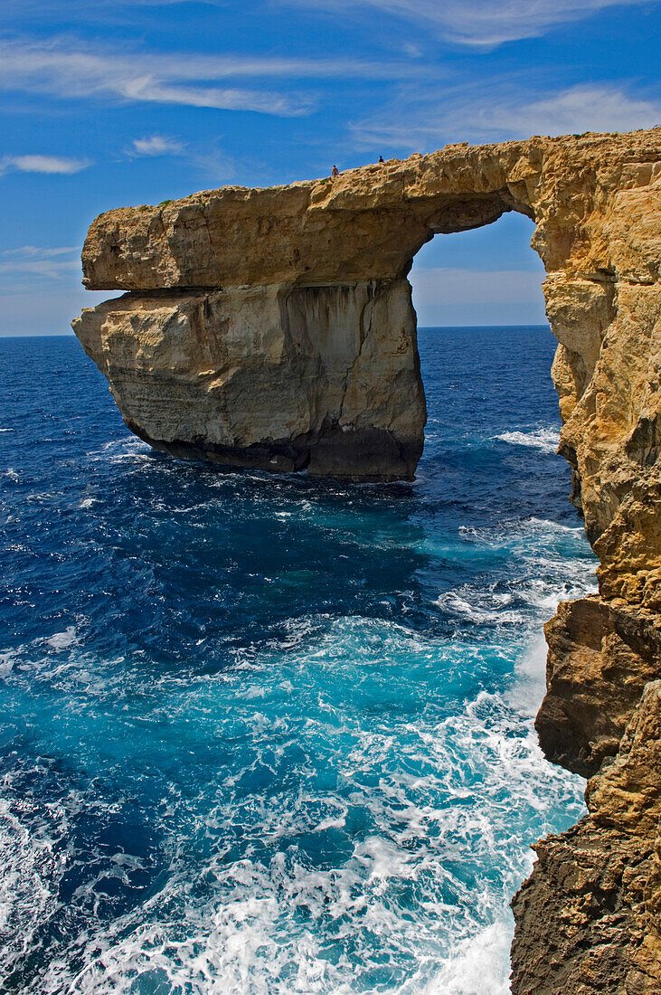 Azure Window rock structure, Dwejra Bay, Gozo Island, Malta