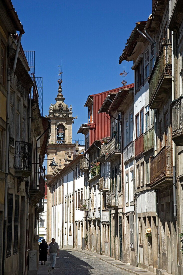 Street scene in Braga, Braga, Douro Valley, Portugal