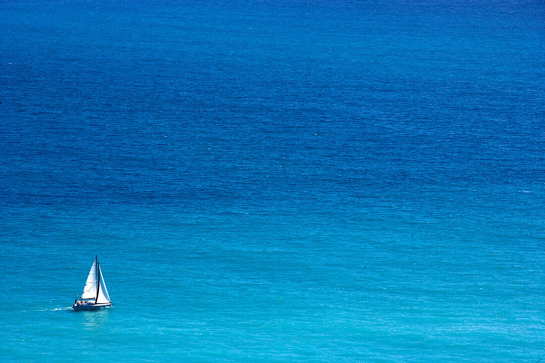 Yacht in sea, Costa Blanca, Spain