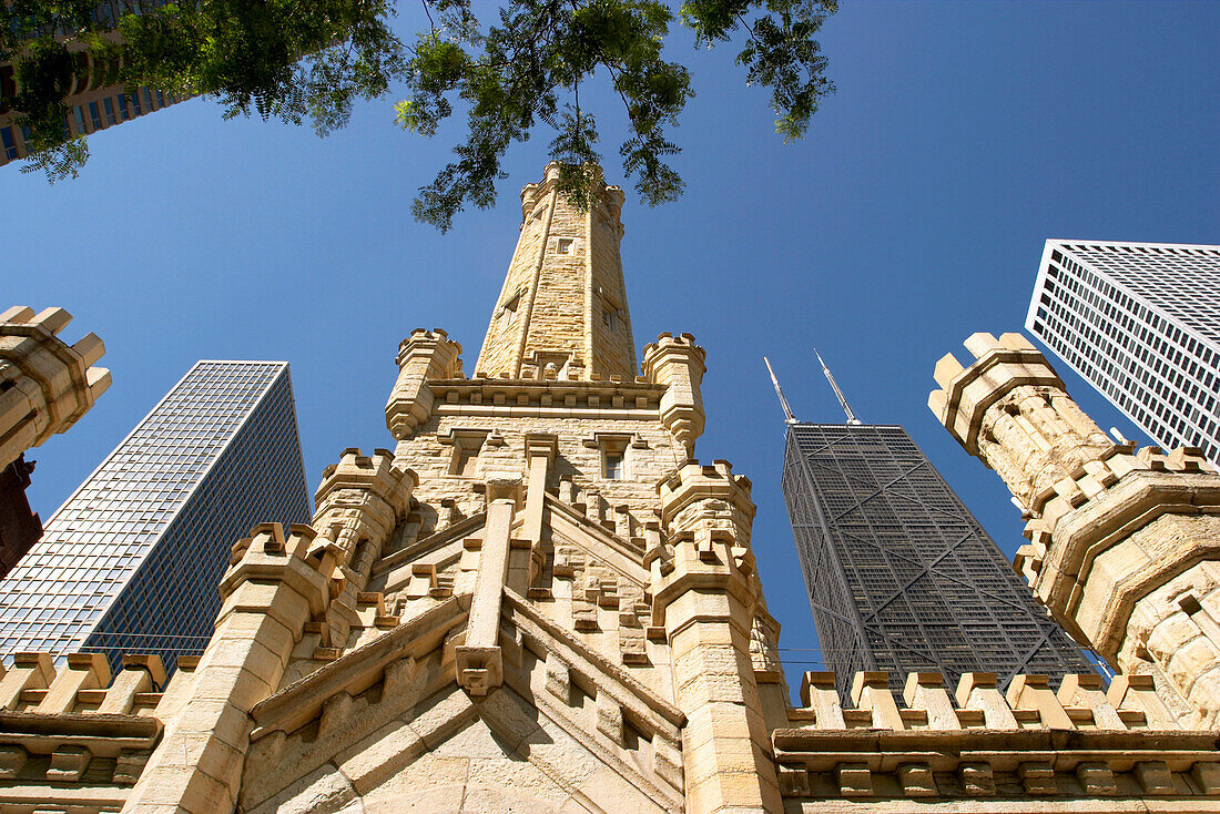 Water Tower building, low angle view, Chicago, Illinois, USA