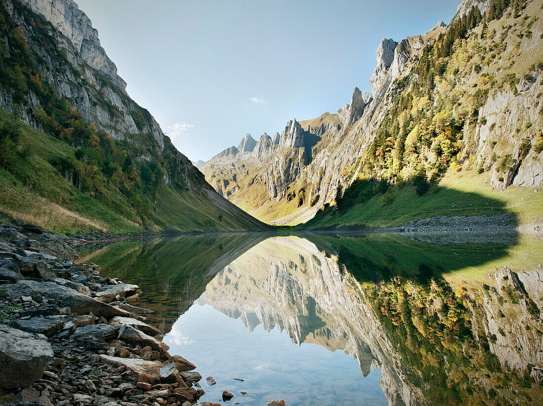 Fahlensee Spiegelung, Alpstein, Appenzeller Alpen, Westalpen, Alpen, Schweiz