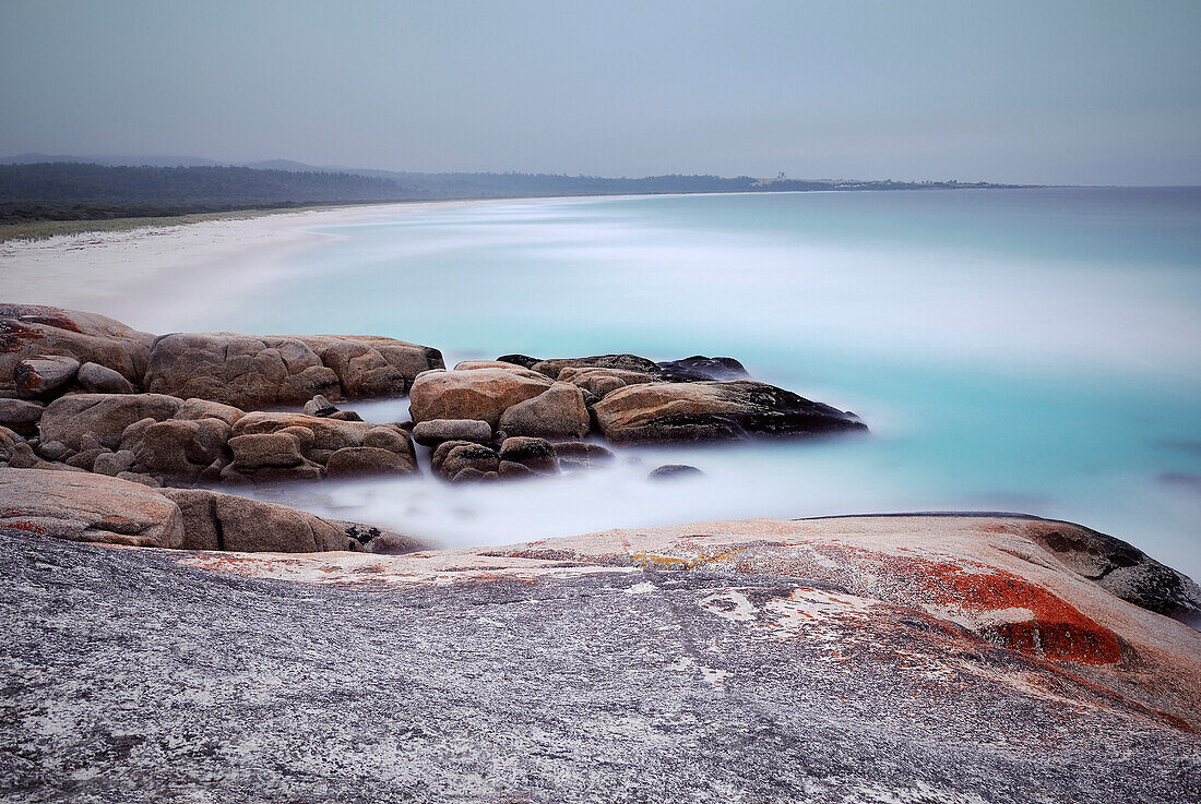 Bucht Bay of Fires, St Helens, Tasmanisches Meer, Morgen, Tasmanien, Australien