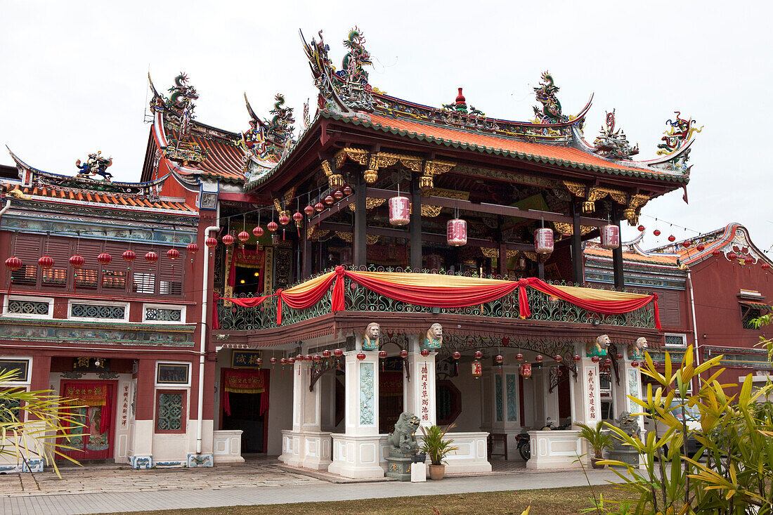 Chinesischer Tempel in der Altstadt von George Town, Insel und Bundesstaat Penang, Malaysia, Südostasien
