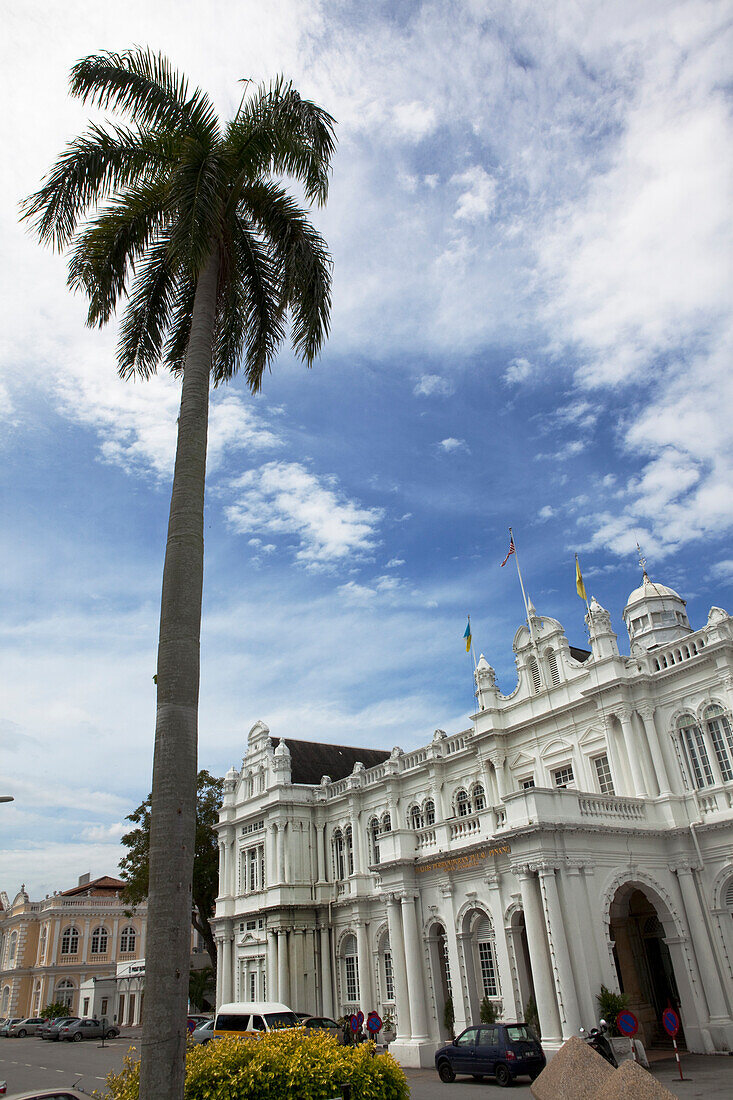 Rathaus von George Town auf der Insel Penang, Bundesstaat Penang, Malaysia, Südostasien