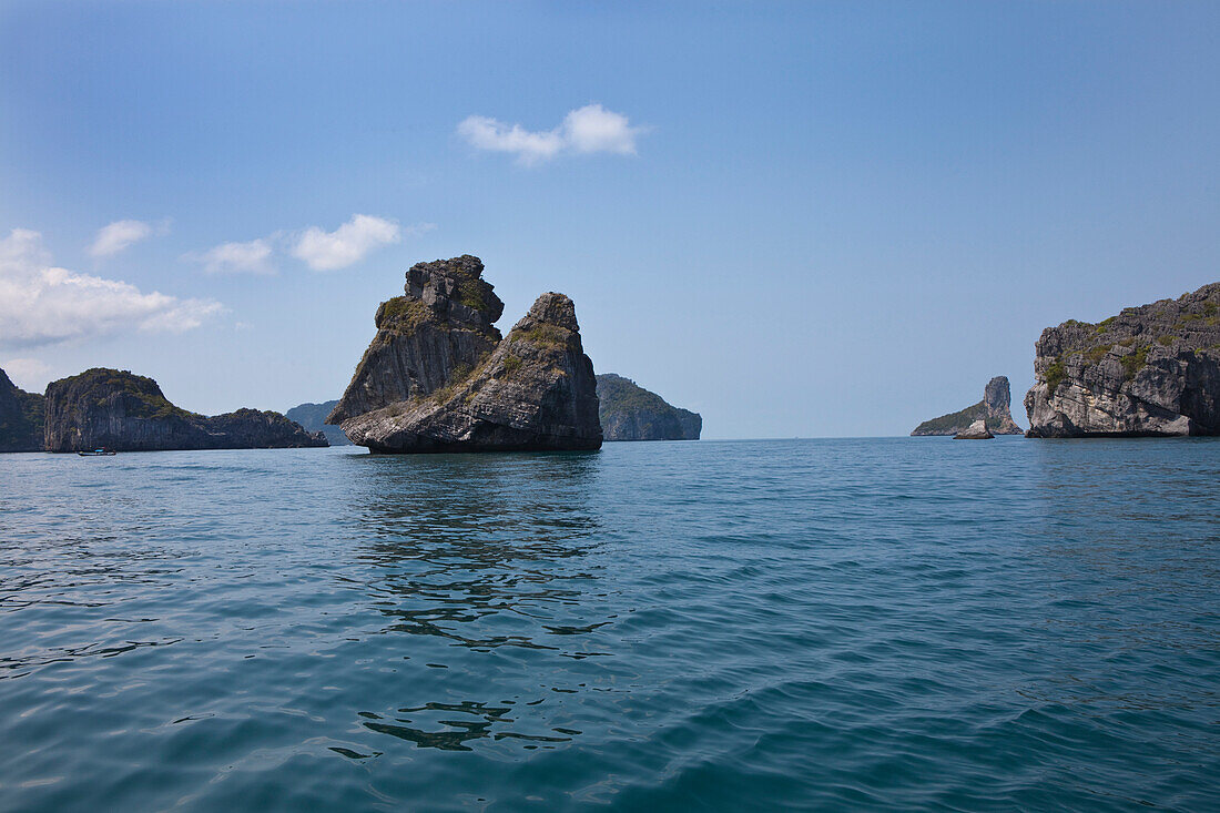 Rocks and Islands at Angthong National Marine Park near Koh Samu, Surat Thani Province, Thailand, Asia