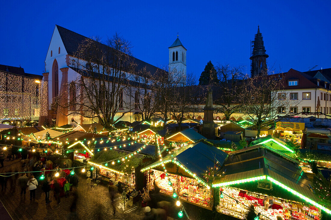 Christmas market, Freiburg im Breisgau, Black Forest, Baden-Württemberg, Germany