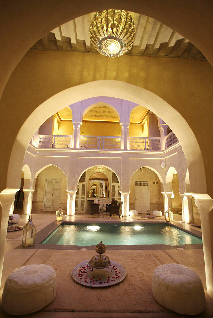 Anayela Riad with swimming pool, Marrakech, Morocco.