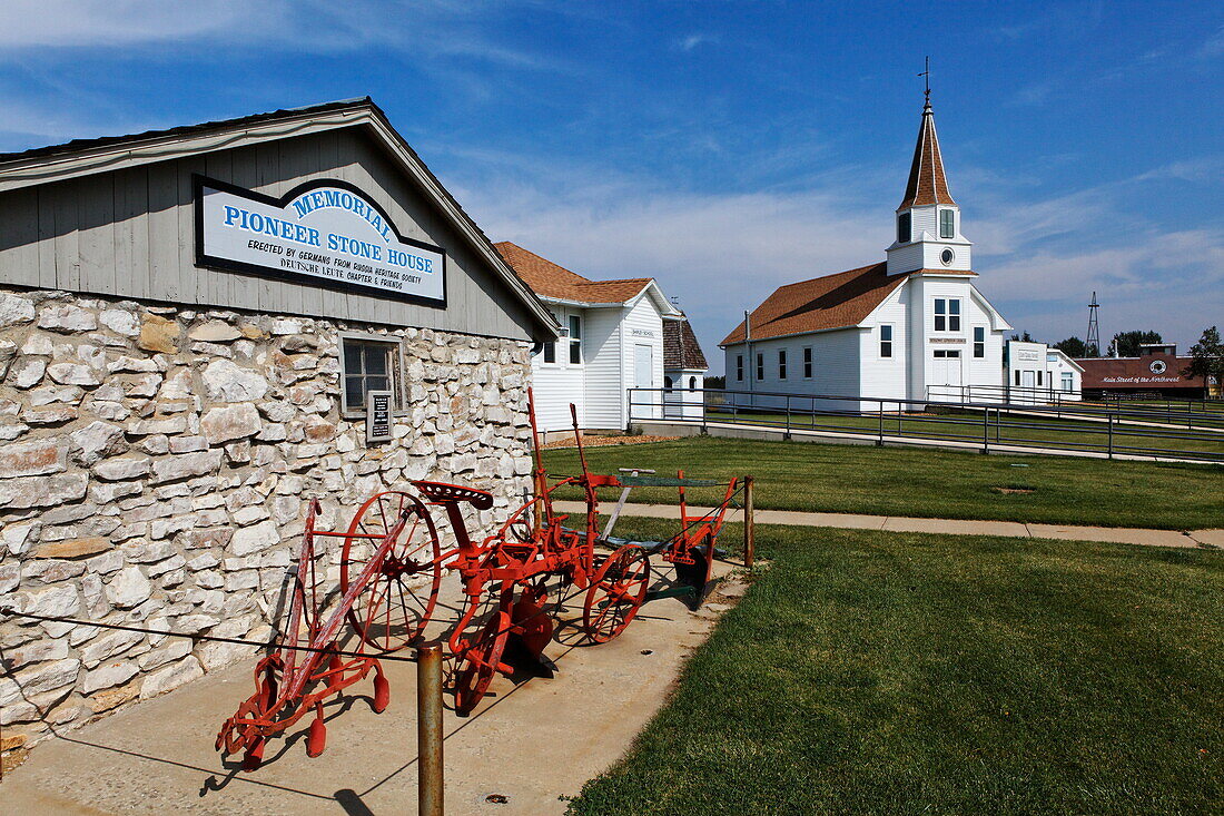 Open air heritage center, Dickinson, Stark County, North Dakota, USA