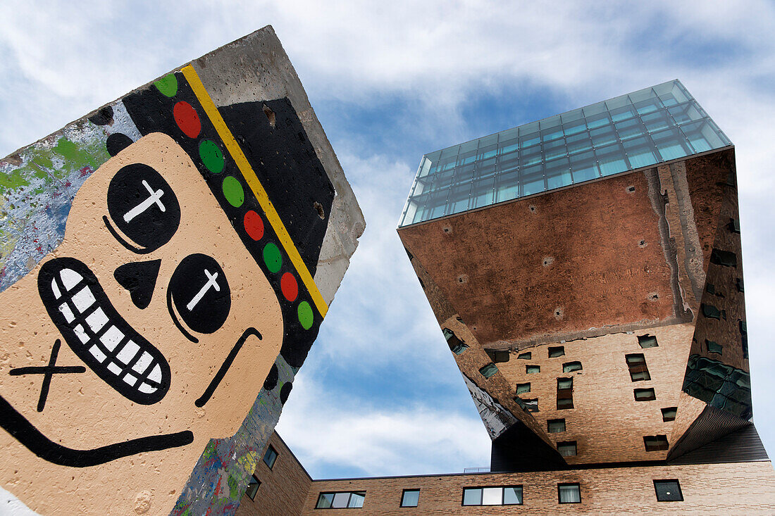 Piece of the Berlin Wall, nhow Music and Livestile Hotel Berlin, Berlin Friedrichhain, Berlin, Germany, Europe