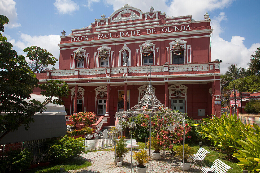 Focca Faculdade de Olinda building, Olinda, near Recife, Pernambuco, Brazil, South America